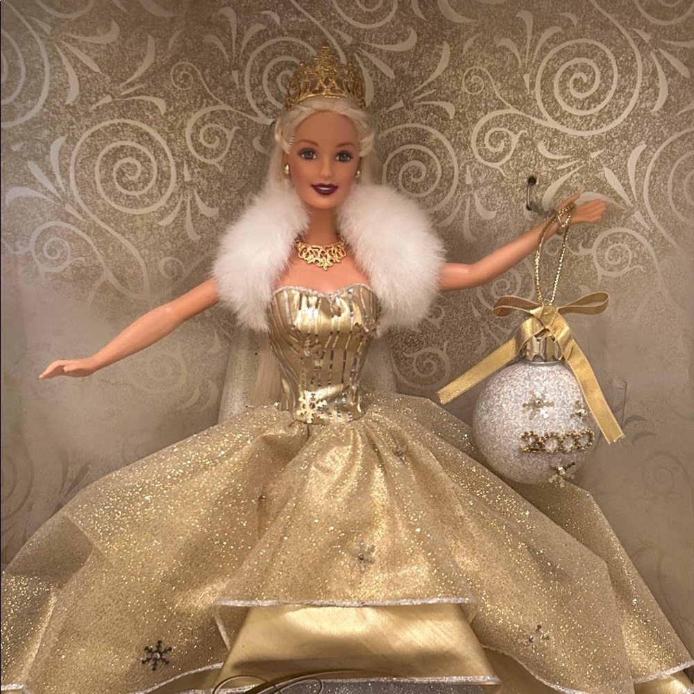 Barbie Celebration Doll in Gold and White